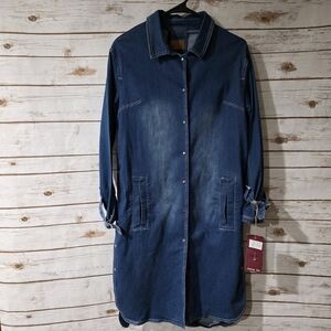 Judy Blue Denim Long Sleeve Button-Up Jacket